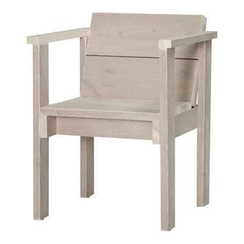 Tuinstoel Sella zand steigerhout