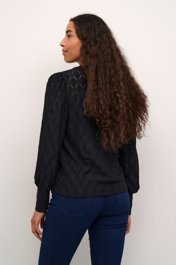 Kaffe KAtine Lace Blouse Black deep