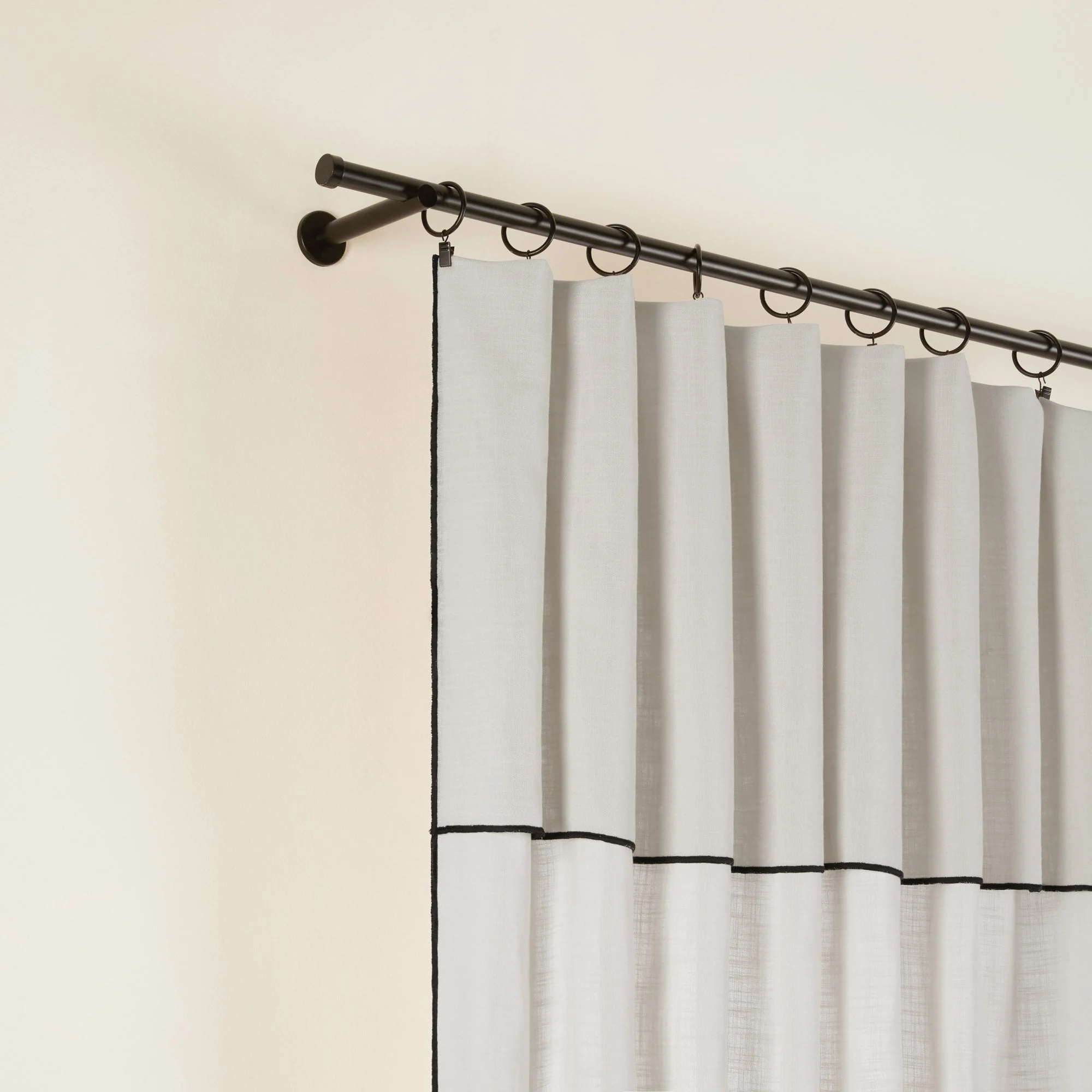 CARLINA NON FEU - Rideau panneau | Beige