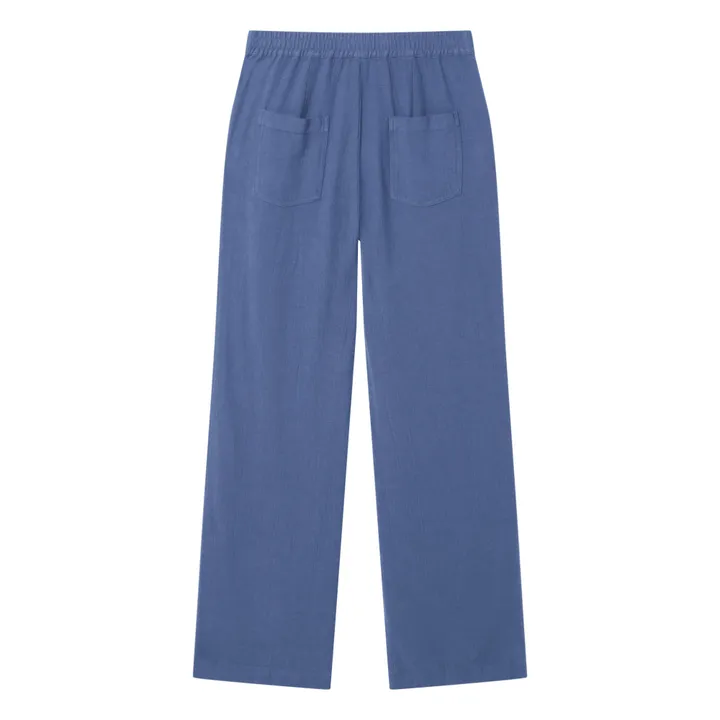 Thinking Mu Pantalon Manolita Tencel et Lin | Bleu marine