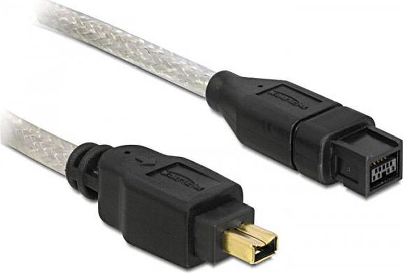 FireWire Kabel - 9-pins Man - 4-pins Man - 1 m - 28 AWG