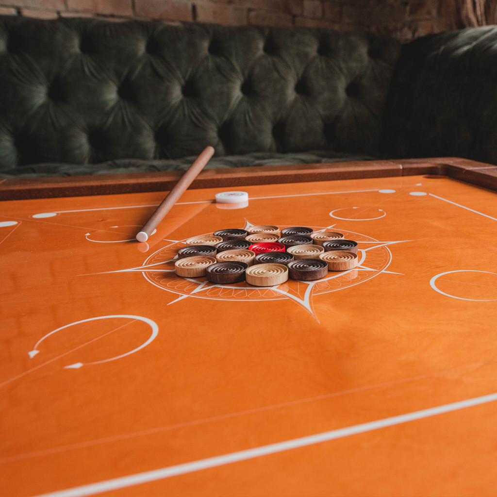Woodestic Carrom Set (Hêtre vapeur - Noyer)