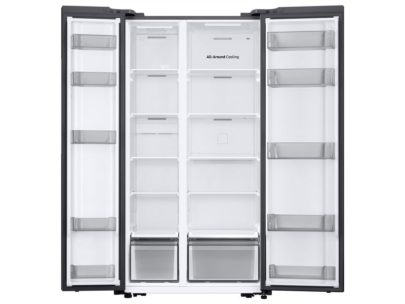 Samsung Foodcenter RS57DG400EM9 Silber Side by Side Kühl- und Gefrierteil