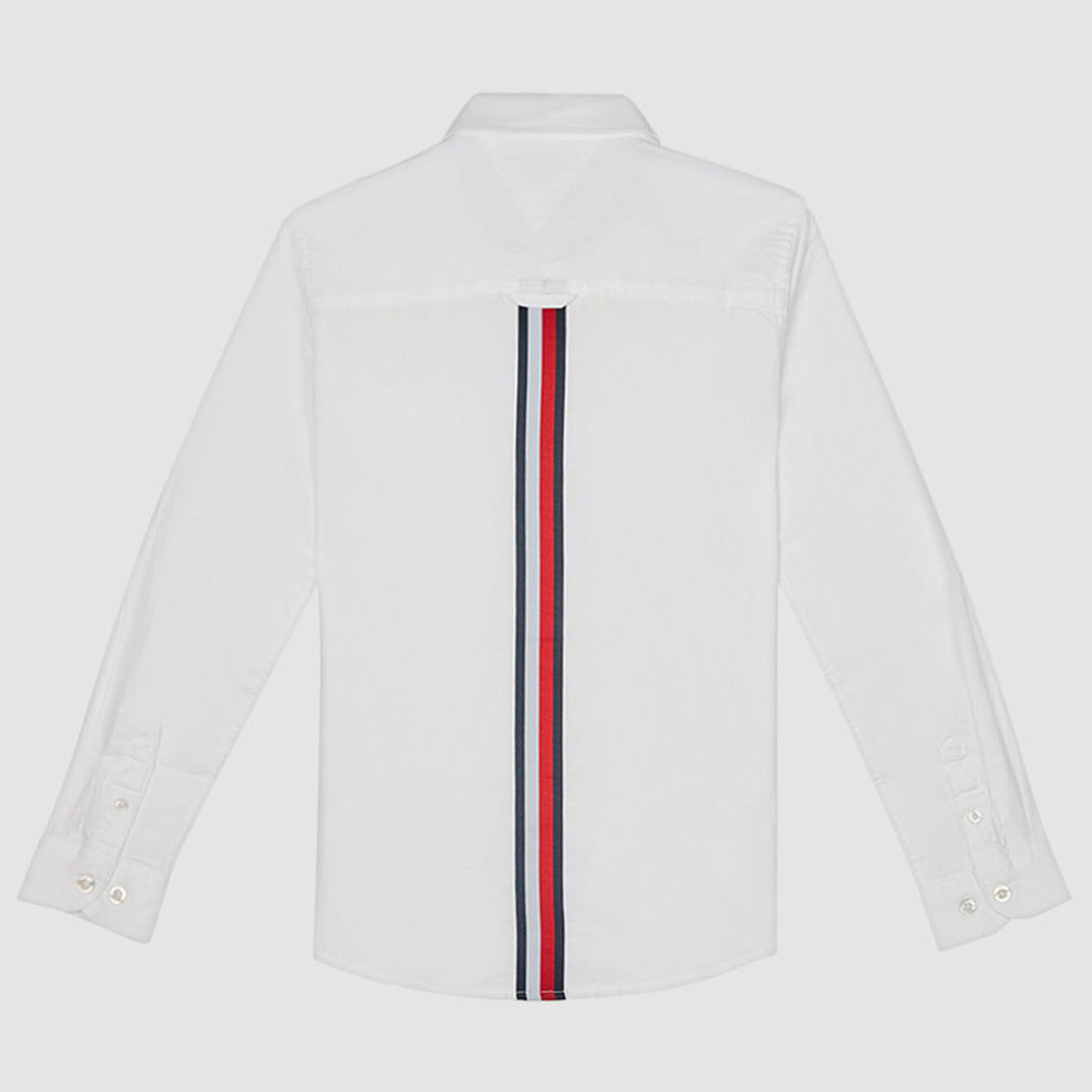 Tommy Hilfiger Chemise Oxford en Coton à bande au dos blanche