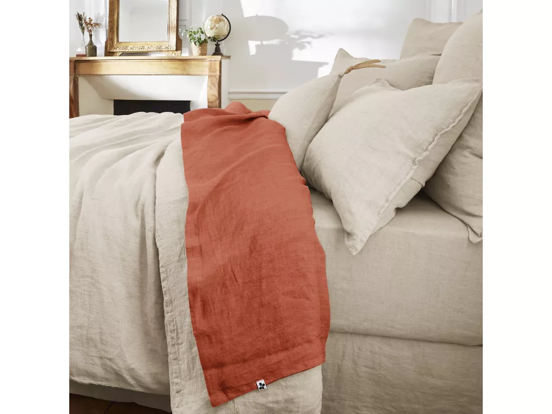 Drap plat 270 x 300 cm SOLINE Paprika