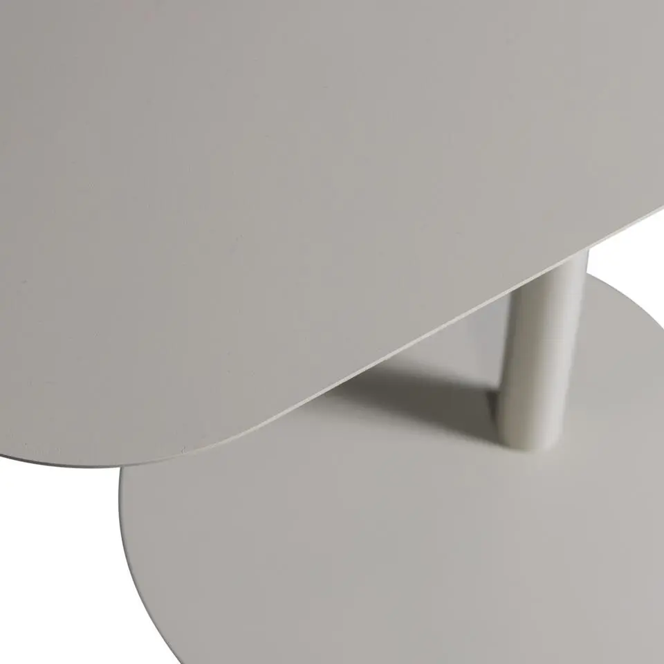 WOOOD Lia Bijzettafel - Metaal - Dust - 50x50x38