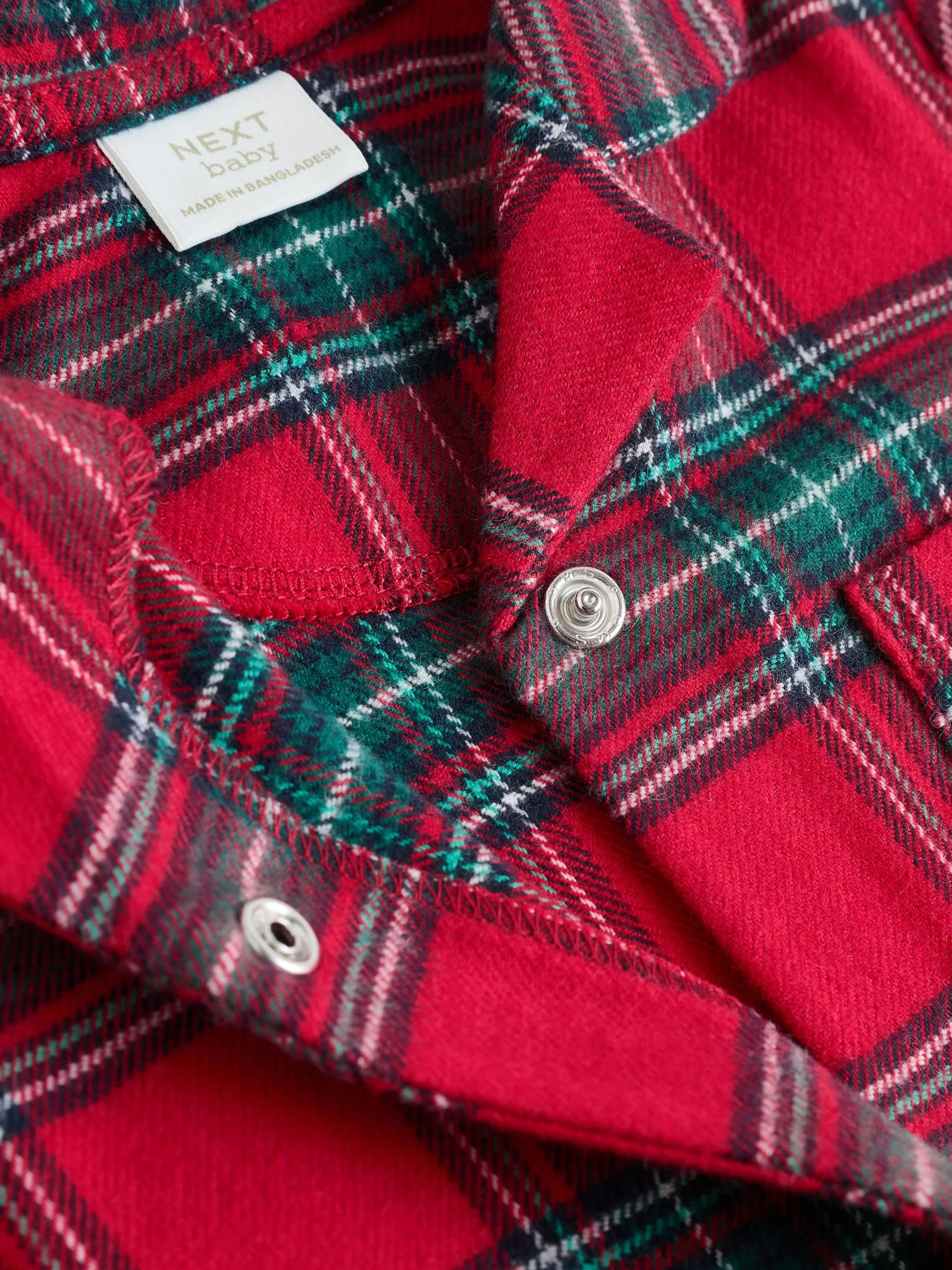 Rood met Schotse ruit - Matching Family - Kerstpyjama voor baby's (0mnd -3jr)
