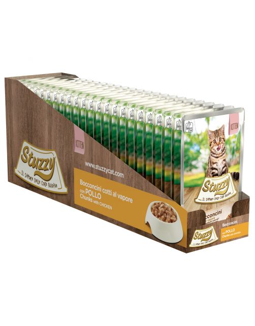 Stuzzy Maaltijdzakjes  Bocconcini Kitten - Kattenvoer - Kip 85 g