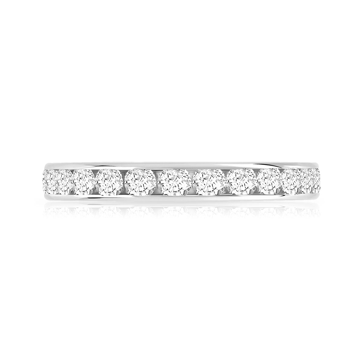 Alliance or 750 blanc diamant