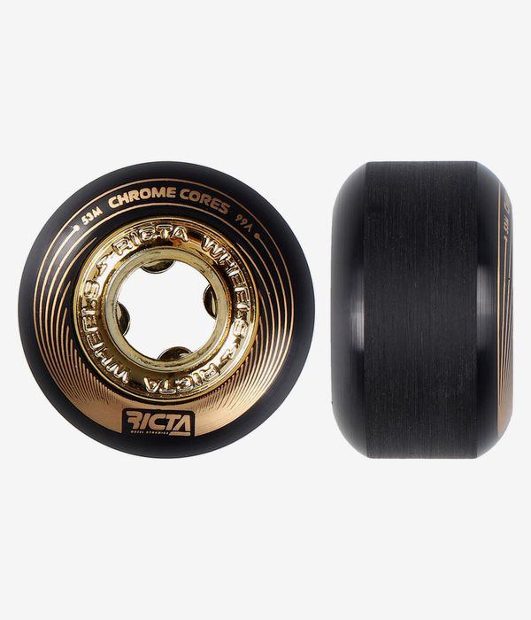 Ricta Chrome Core Rollen (black gold) 53mm 99A 4er Pack