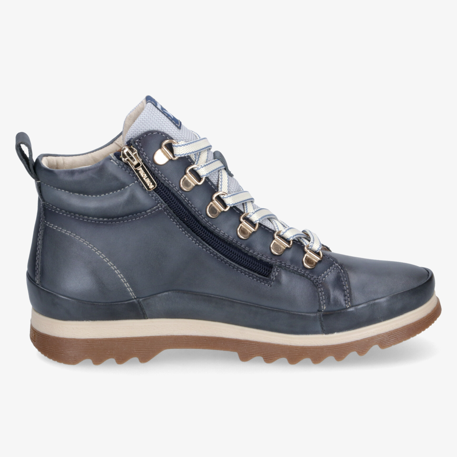 PIKOLINOS Damen Schnürstiefeletten blau