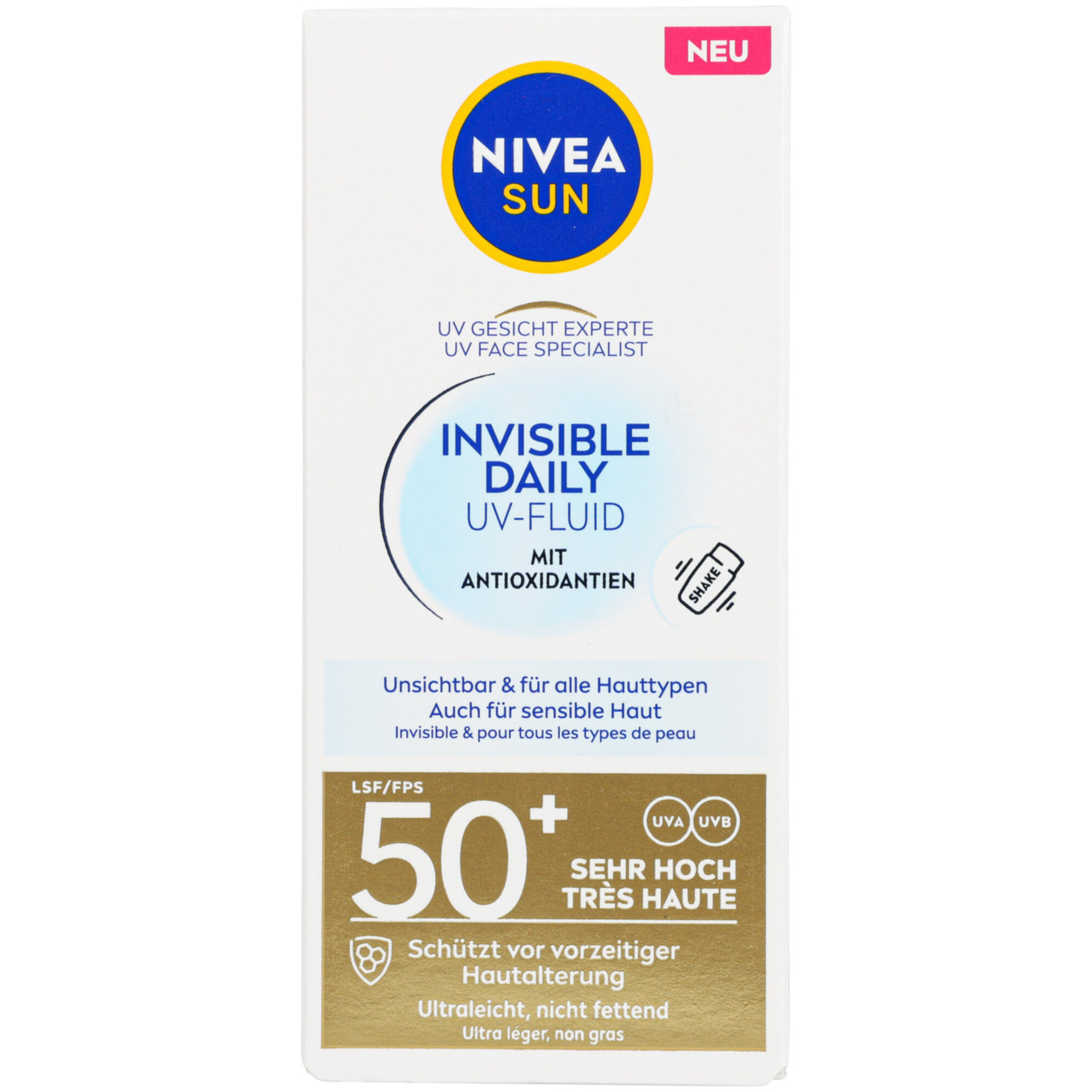 Nivea UV Face Invisible Daily Fluid LSF 50+