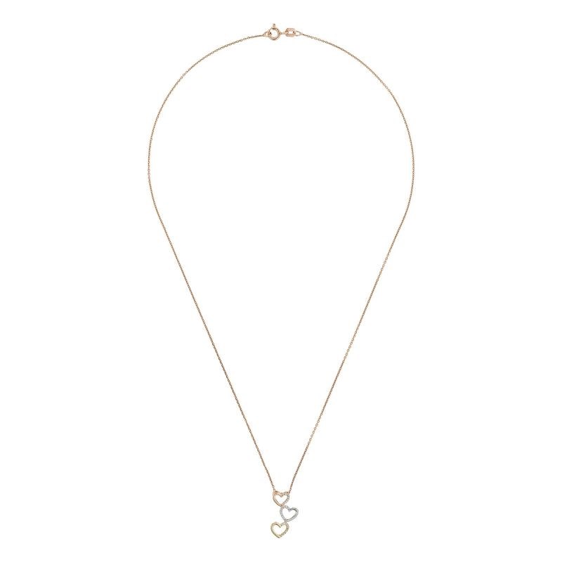 Pendentif Or Tricolore et Diamant