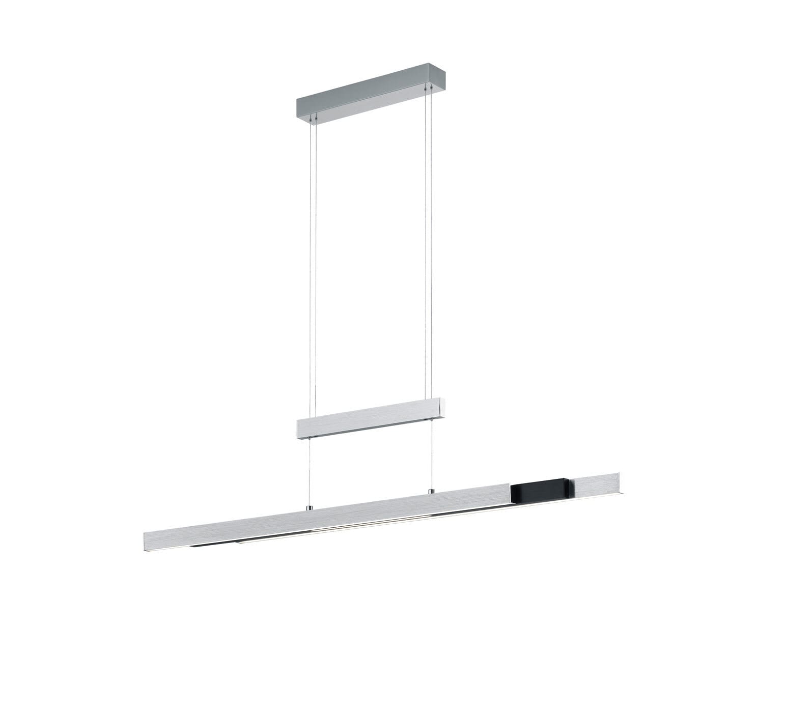 TRIO LED Pendellampe TRAJAN alufarbig