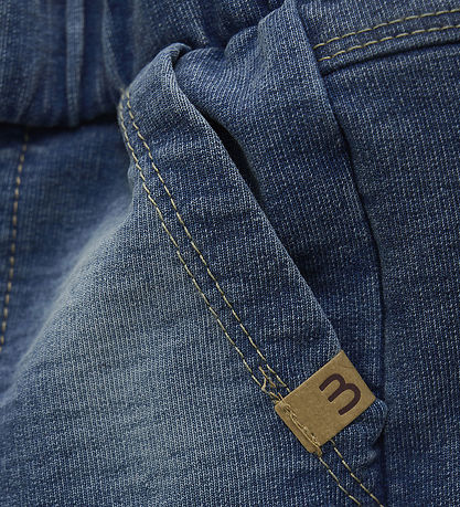 Minymo Jogginghosen - Jeansstoff - Blue Nights
