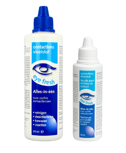 Eye Fresh Lenzenvloeistof Alles-In-1 Zacht Combiverpakking 240ML 100ML
