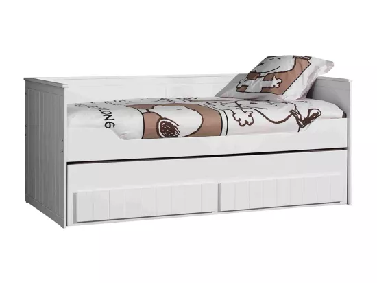 CLEO - Pack Lit Gigogne 90x200cm à Tiroirs avec Sommier