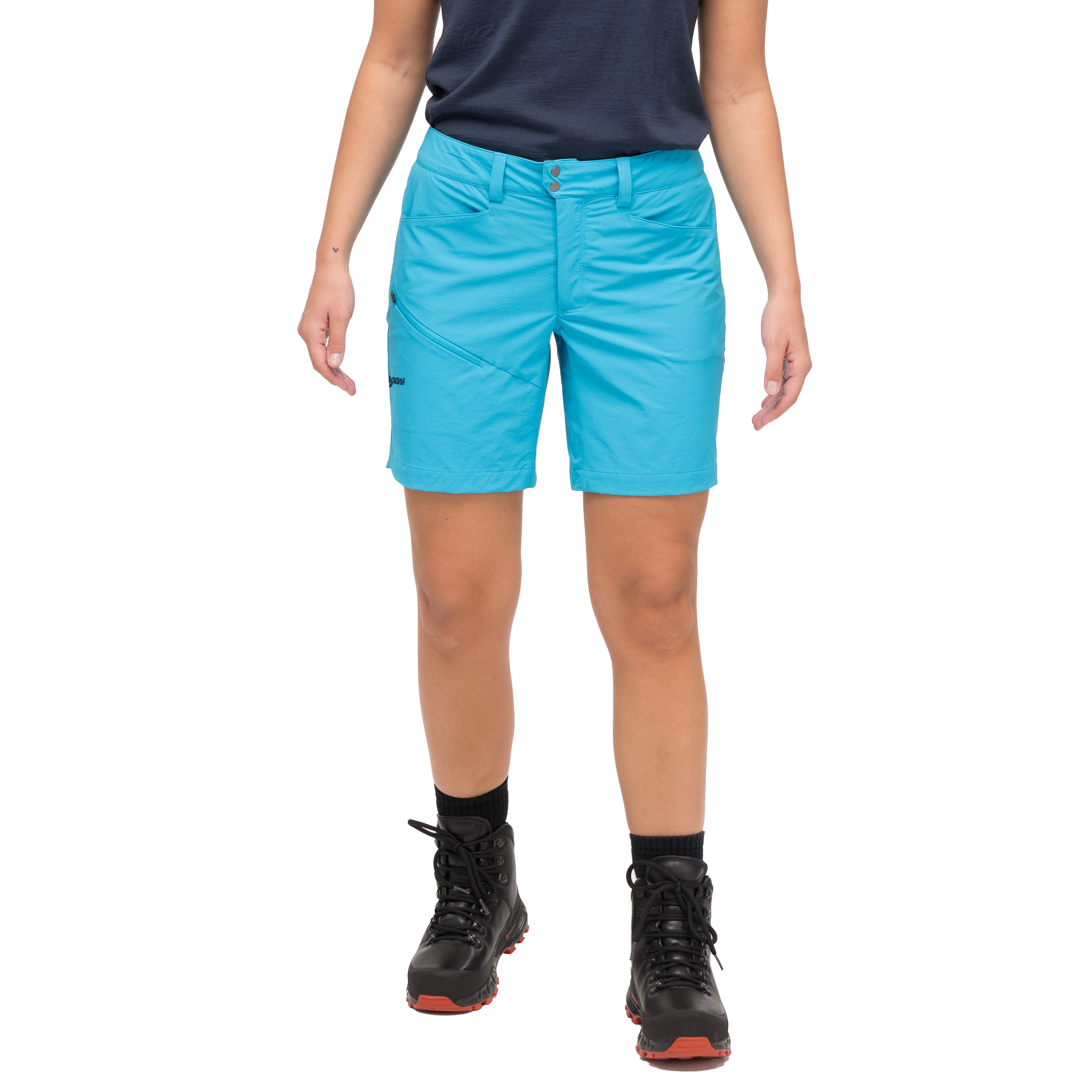 Rabot Light Softshell Shorts Women Aqua Lagoon