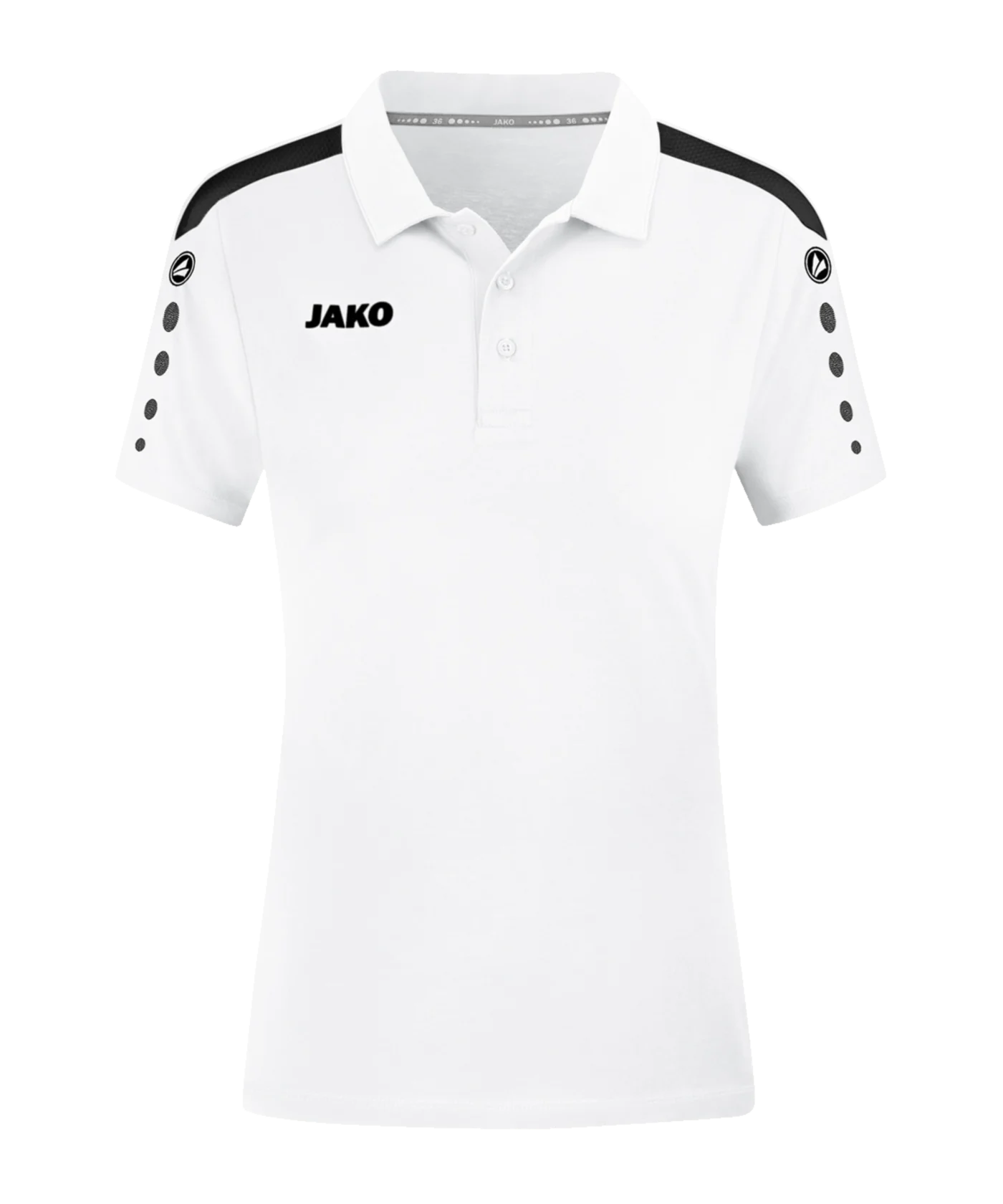 JAKO Power Poloshirt Damen Weiss Schwarz F000