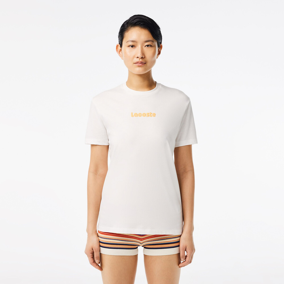 LACOSTE<br>Camiseta de manga curta, modelagem regular