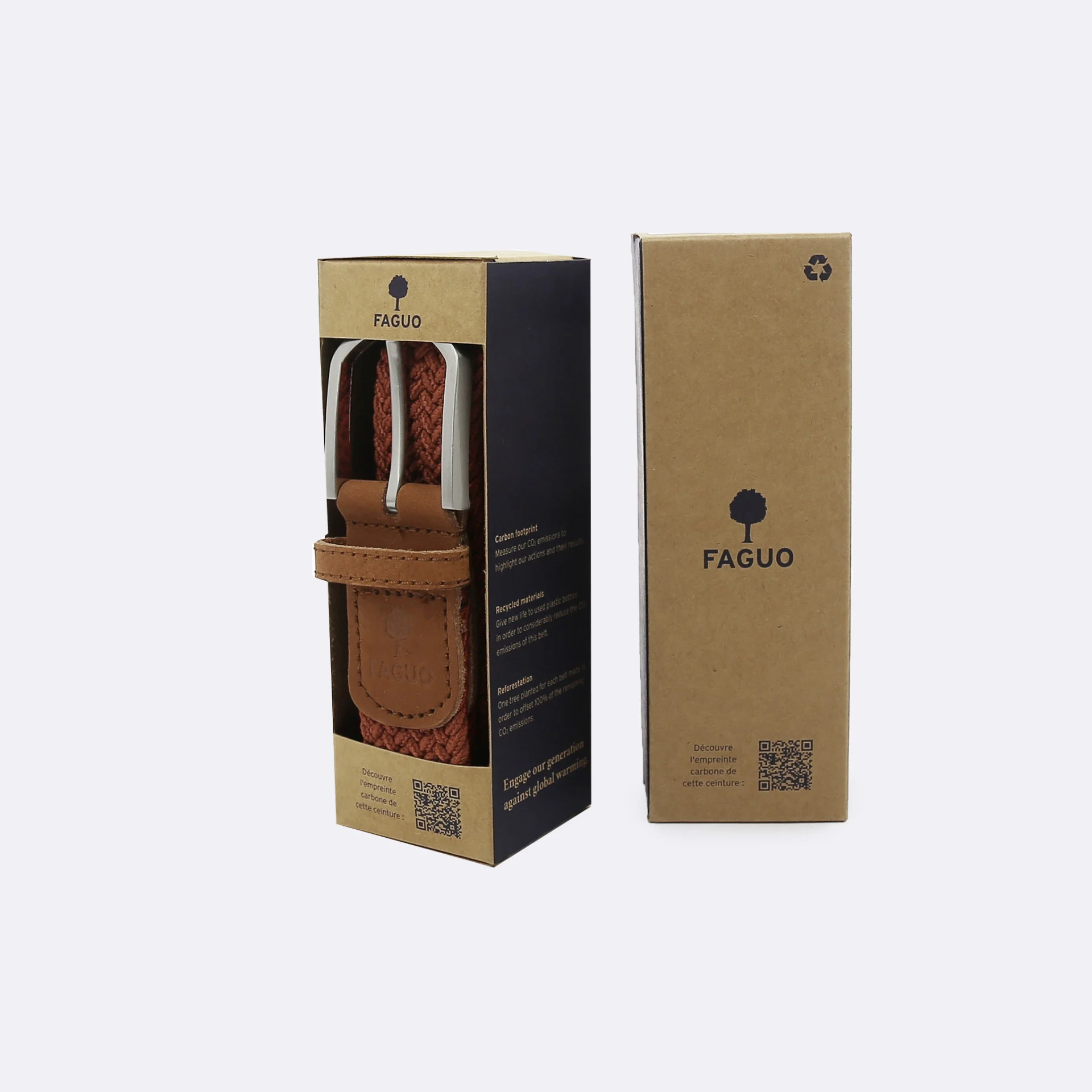 Ceinture terracotta Polyester recyclé et élasthanne - modèle Belt