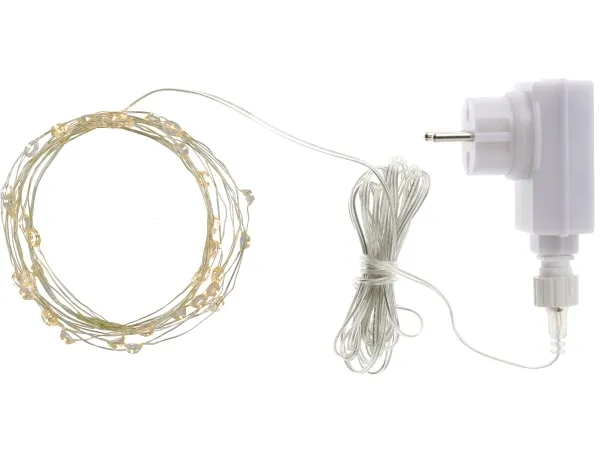 Sirius Maggie Lyskæde - 80 LED - Klar/Sølv