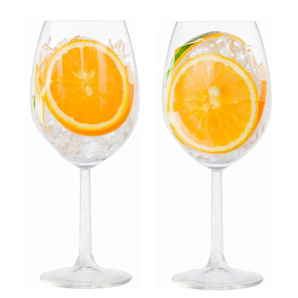 Wijnglazen - 4x stuks - transparant - 430 ml - glas - glazen