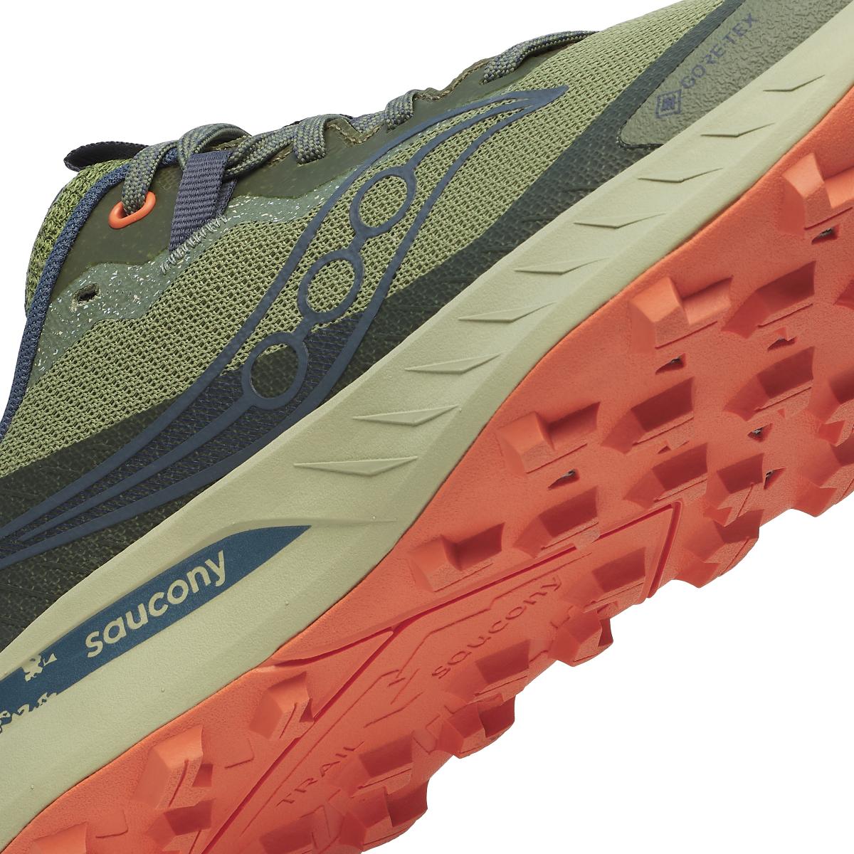 Saucony Peregrine 15 GTX Womens Hemlock/Navy