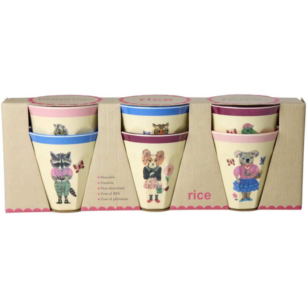 Køb Rice Nathalie Lété Theme Melamine Kopper Medium 6 Pak