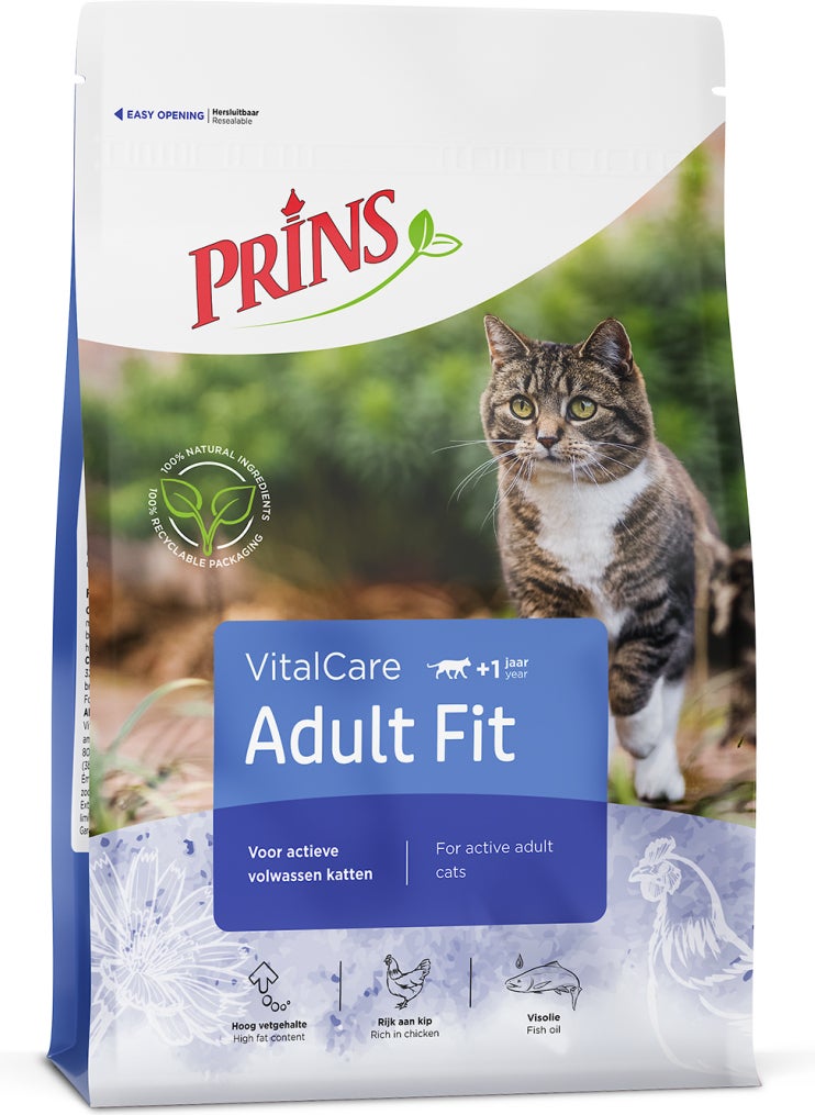 Prins kattenvoer VitalCare fit adult 4 kg