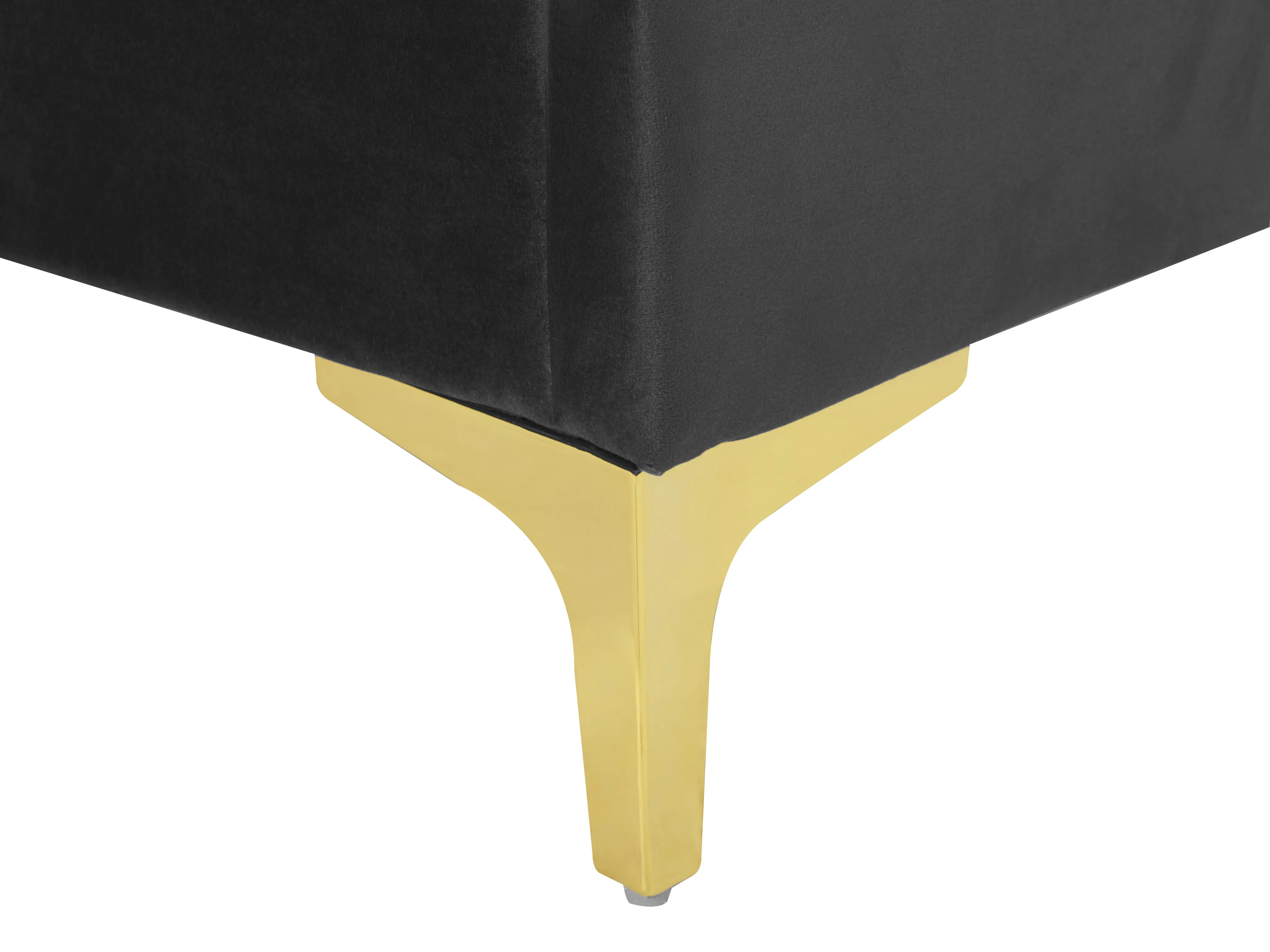 Bed Fluweel LIMOUX 180 x 200 cm Zwart