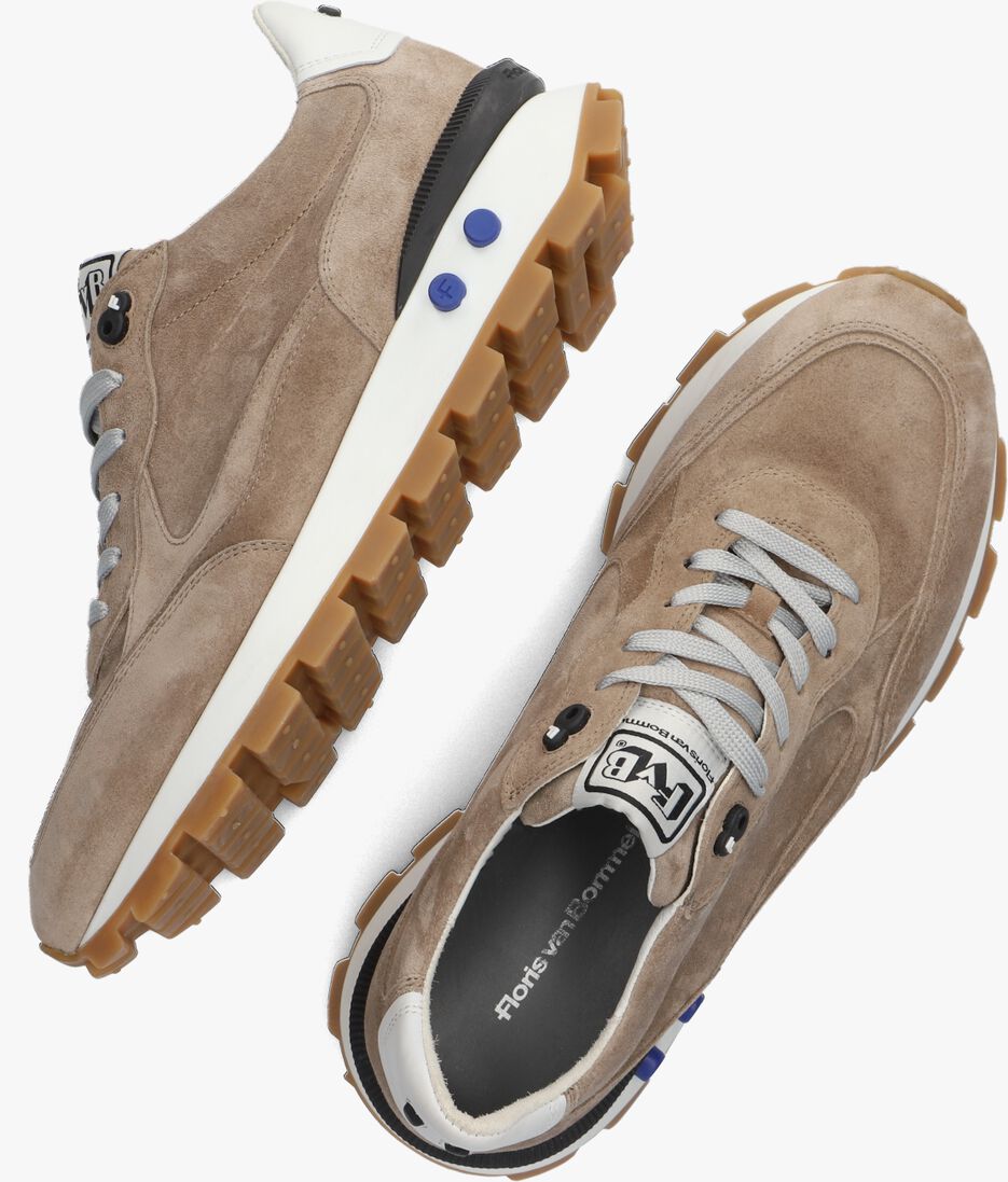 FLORIS VAN BOMMEL bruine floris van bommel lage sneakers sfm-10194