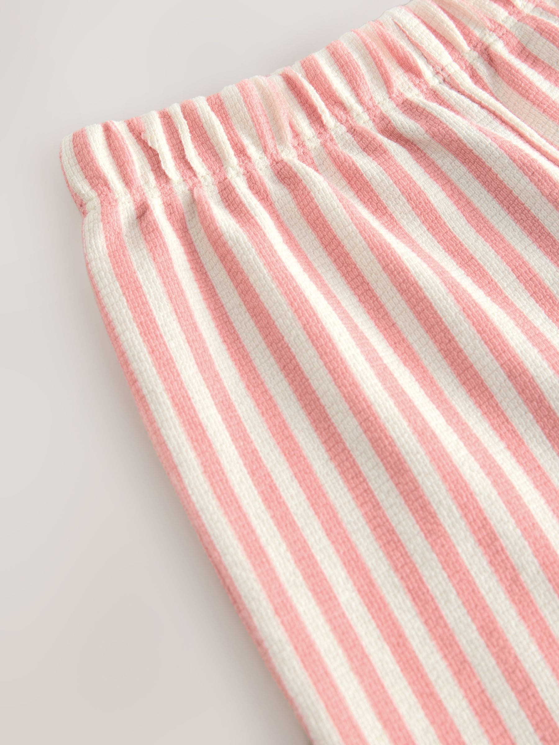 Roze streep - Broek met wijde pijpen (3mnd -7jr)