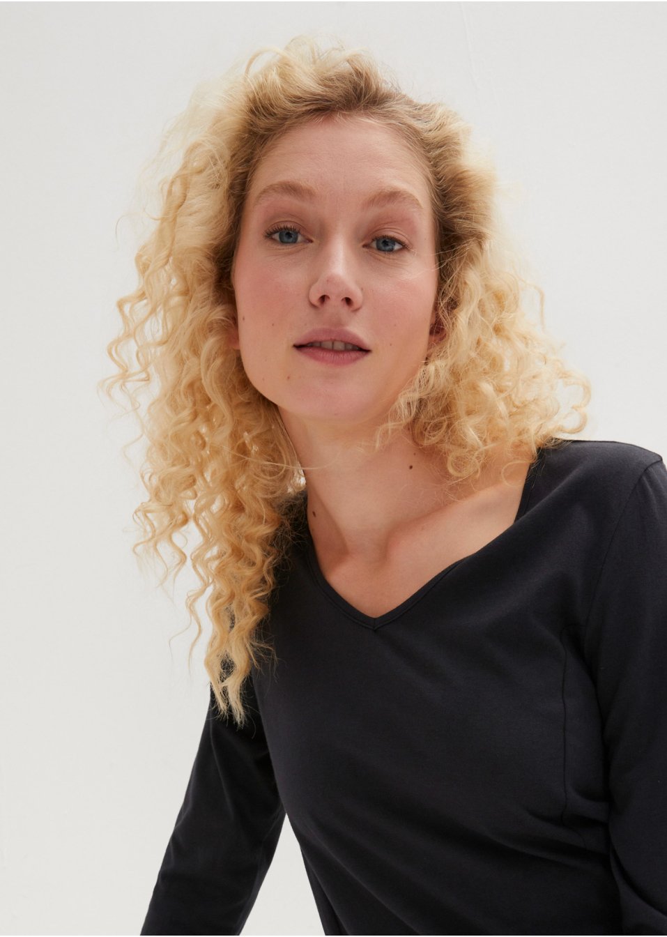 T-shirt coton avec poches, légèrement évasé