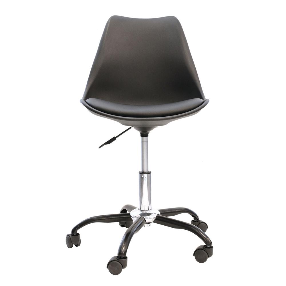 CHAISE A ROULETTES KIRUNA NOIR