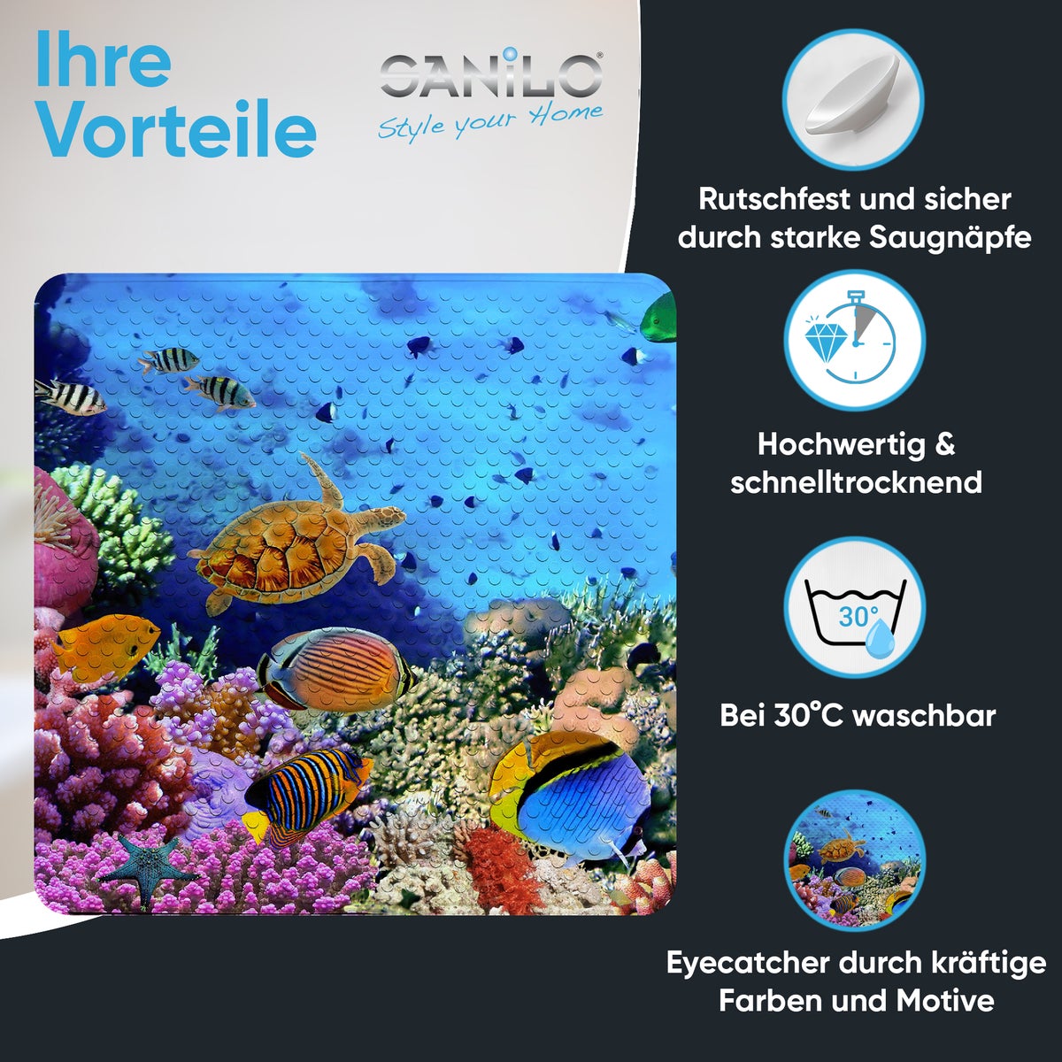 Sanilo badmat Ocean 53 cm x 53 cm