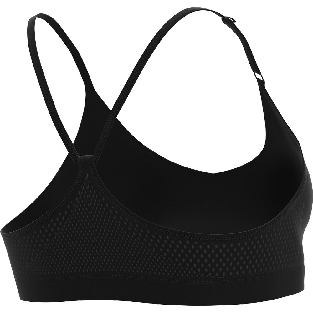 Nike Dri-Fit Indy V-Neck Sport BH Damen schwarz
