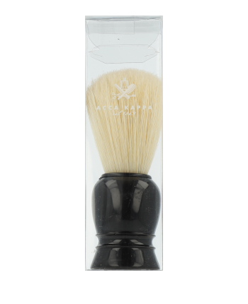 Acca Kappa Men's Grooming Shaving Brush - Plastic Handle - Natural Bristles Black 1-Stück