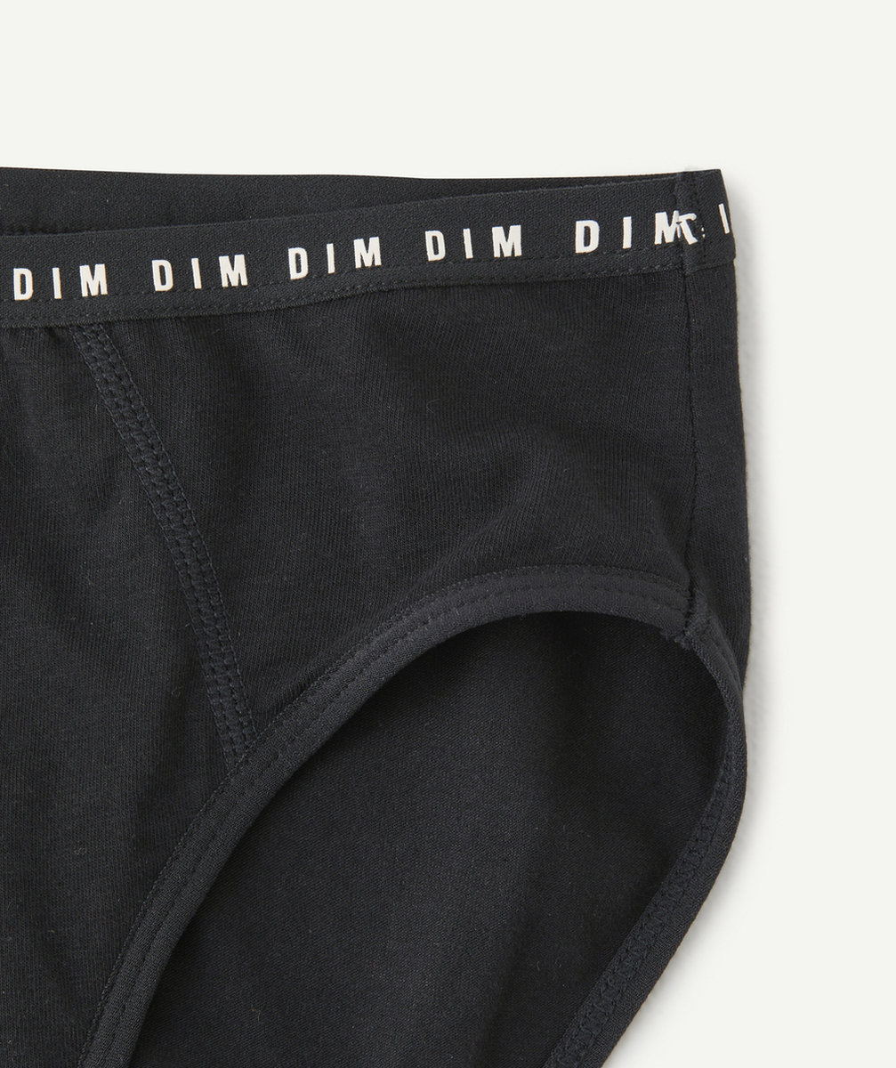 DIMCULOTTE MENSTRUELLE FILLE EN COTON BIO NOIR POUR FLUX MOYEN