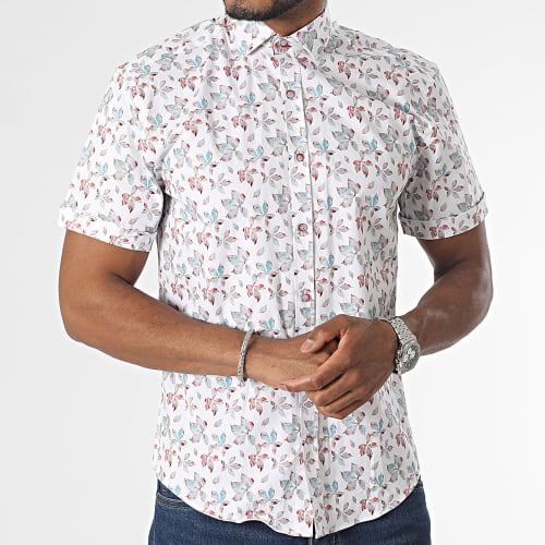 Chemise Manches Longues Blanc Floral