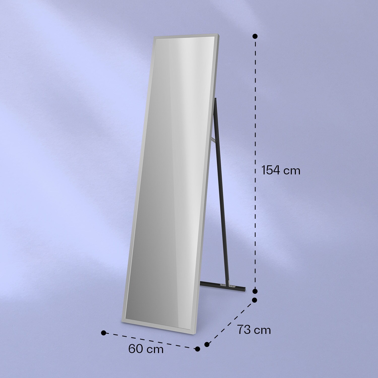 La Palma 900 smart Infrarotstrahler Konvektor 40x160cm 900W Spiegel Standfuß