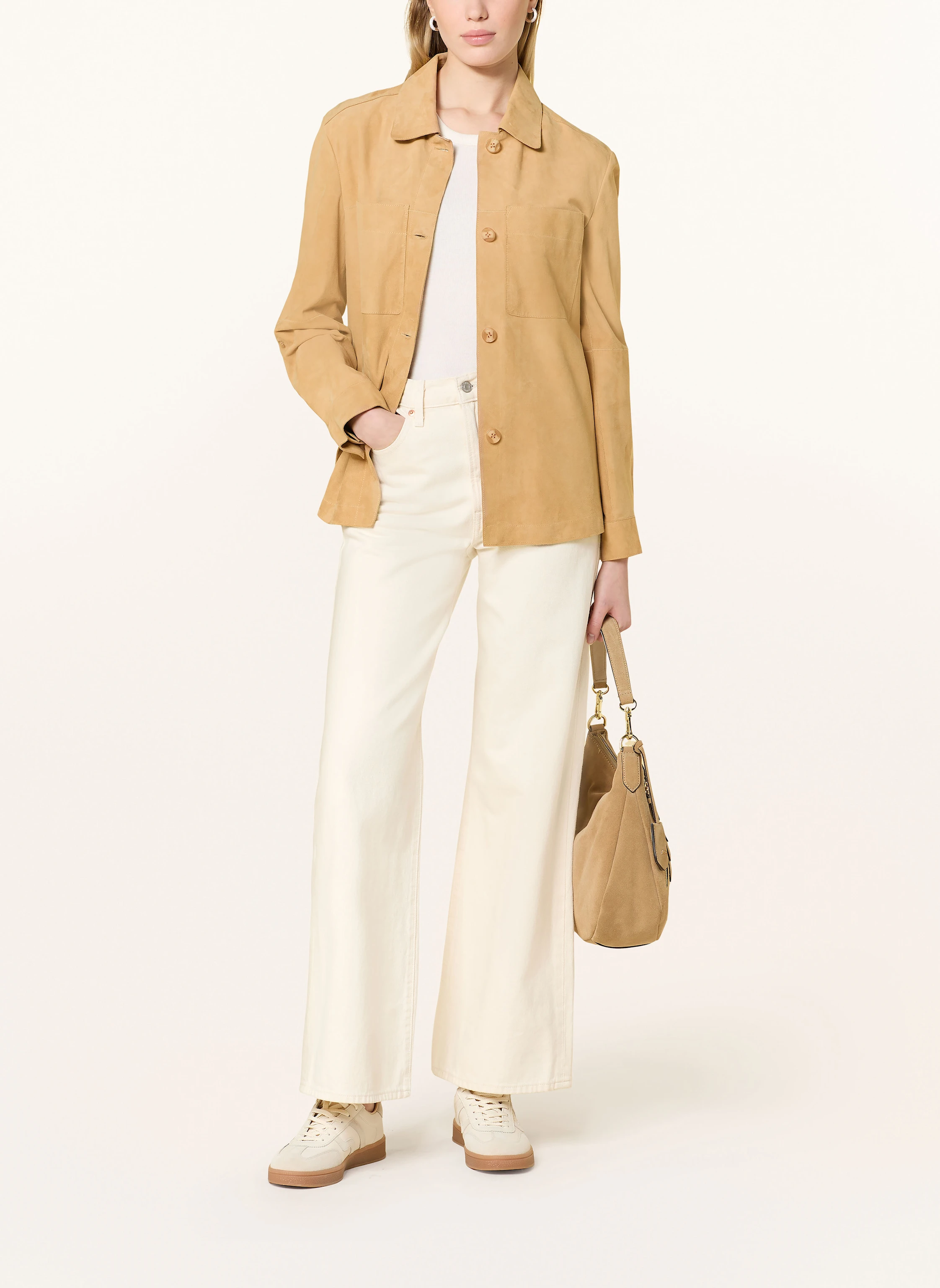 MILESTONE Leder-Overshirt MSVICKI