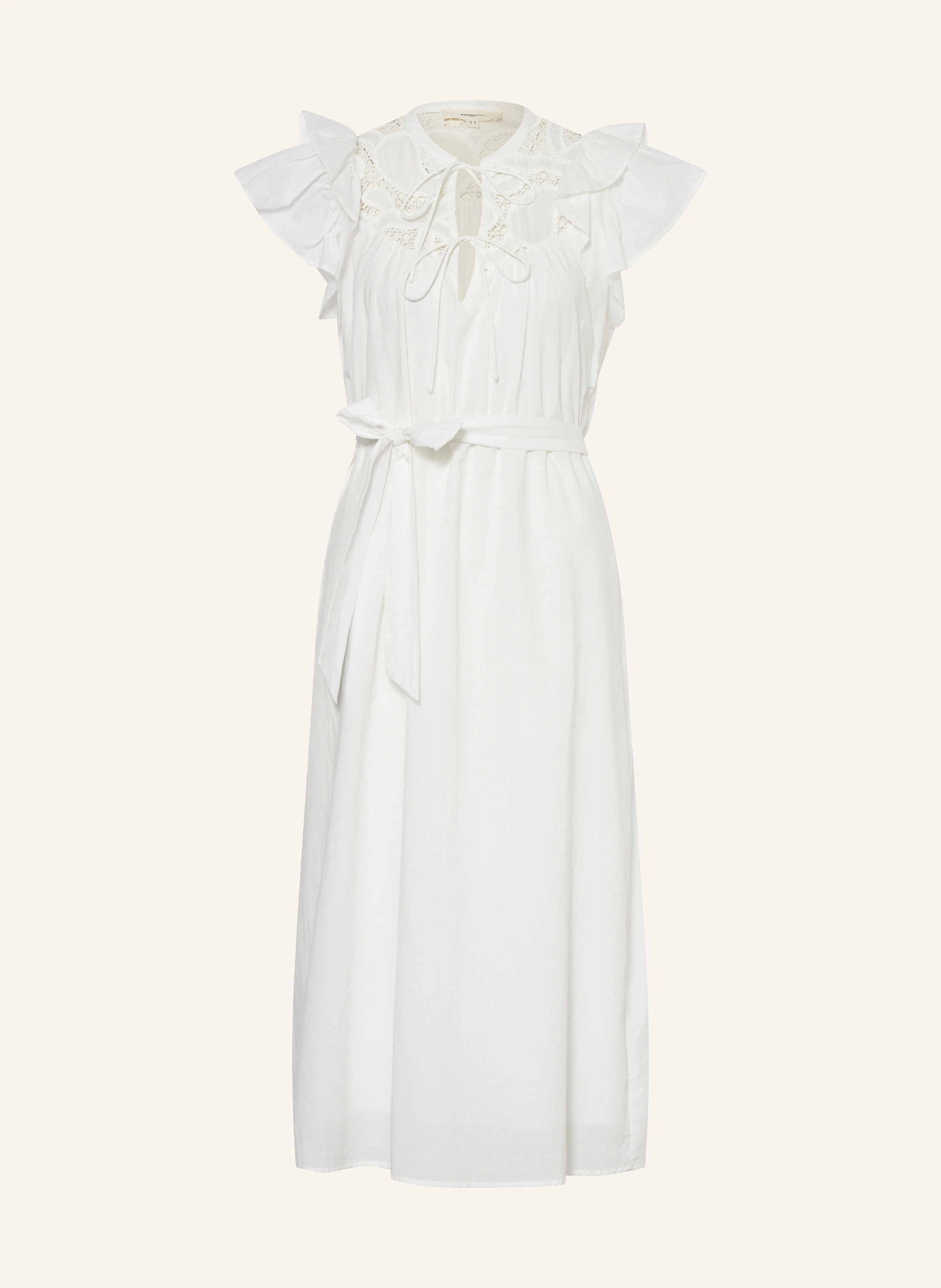 SUNCOO Kleid CEDRA mit Lochspitze