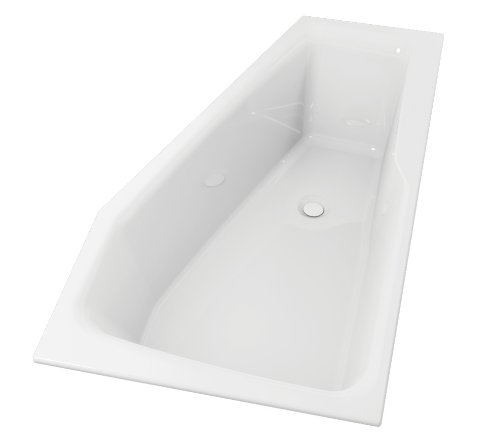 Riho Rethink Space inbouw ligbad 180x110cm links wit glans