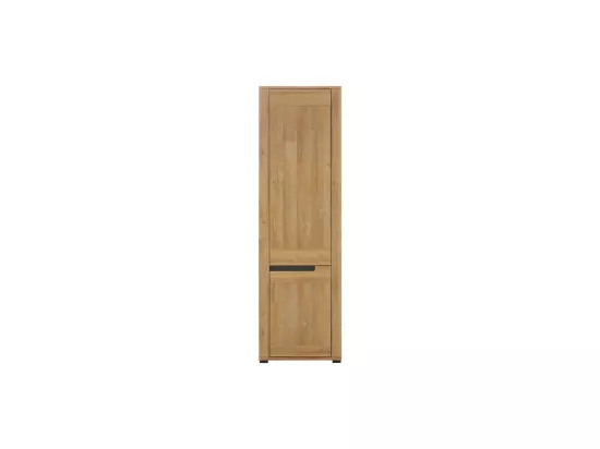 Armoire de salon 2 portes Chêne/Gris - TYNIEC