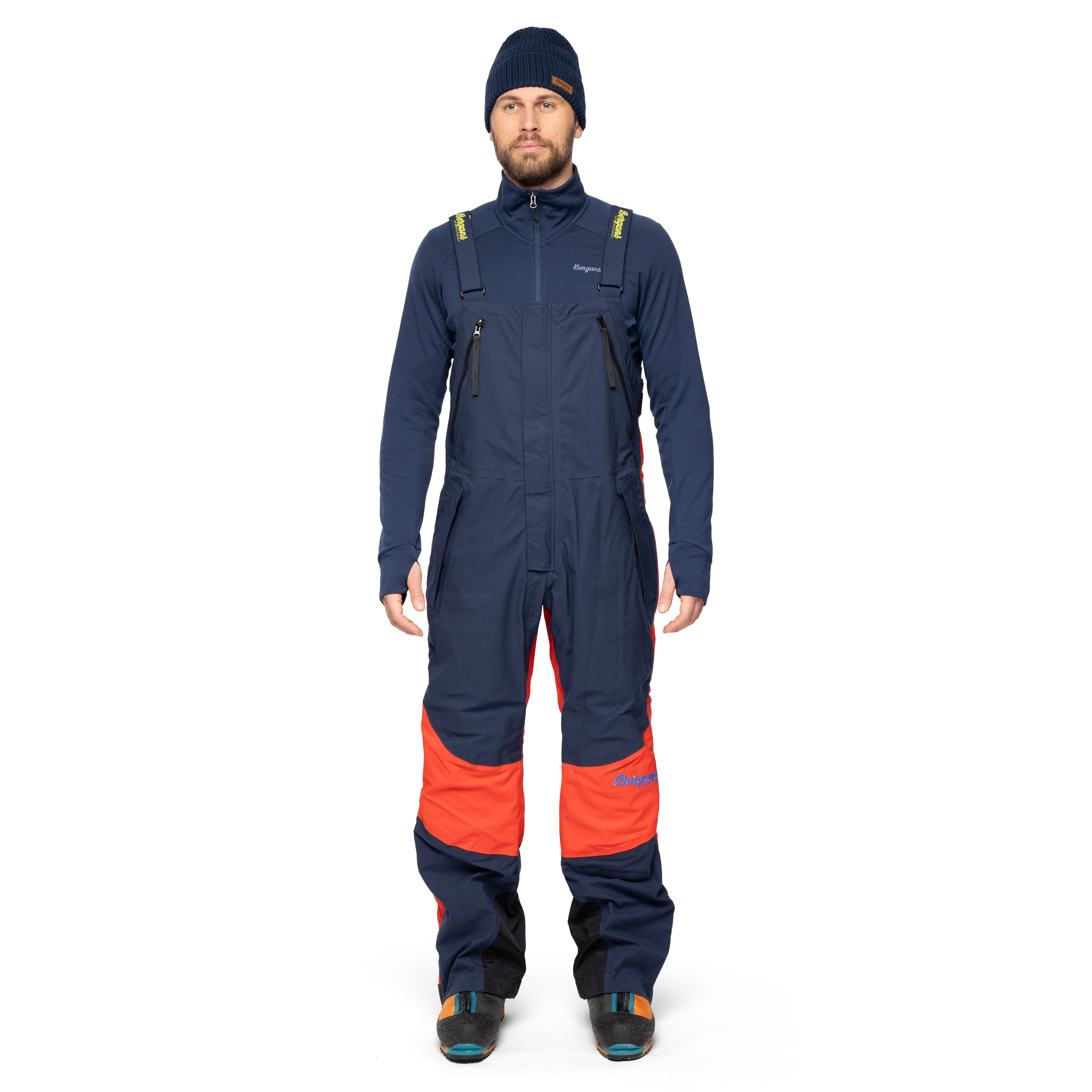 Arctic Expedition Salopette Navy / Bright Red