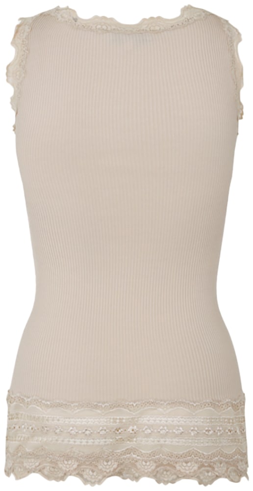 rosemunde Tanktop »Benita Silk Top Camisole«, Vintage-Spitze am Ausschnitt, feminin, Rundhalsausschnitt, Seidenmix