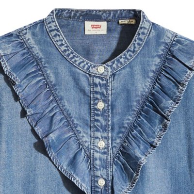 Chemise à manches longues femme Carinna Blouse Denim 0000 In Patche LEVIS
