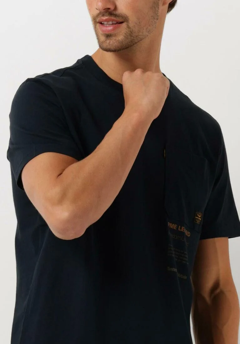 PME LEGEND blauwe pme legend t-shirt short sleeve r-neck play single jersey