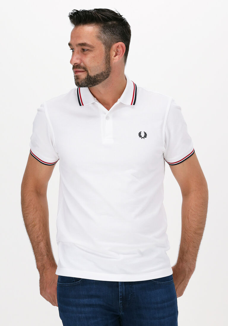 FRED PERRY witte fred perry polo twin tipped fred perry shirt